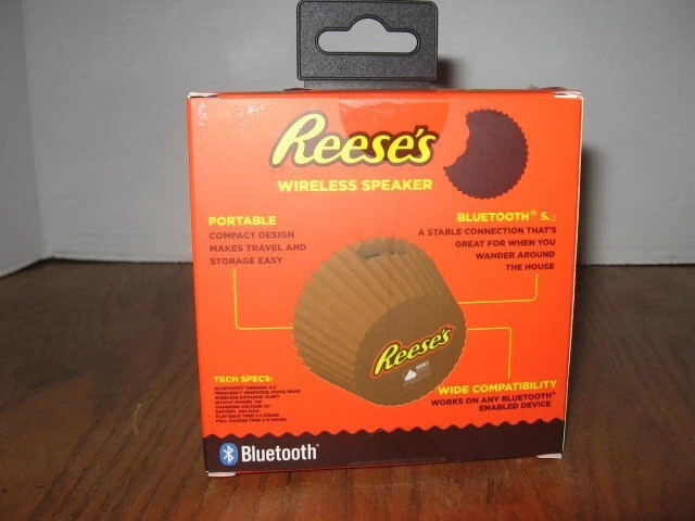 NEW Reese's Peanut Butter Cup Candy Bluetooth Wireless Mini Speaker