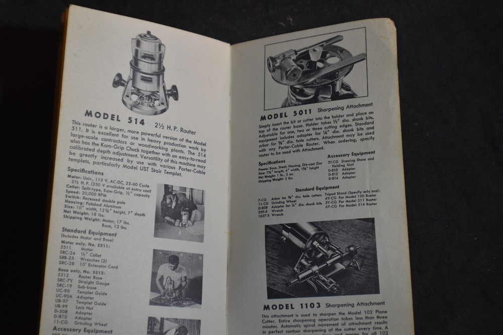 1950s Porter Cable Bits & Cutters Brochure