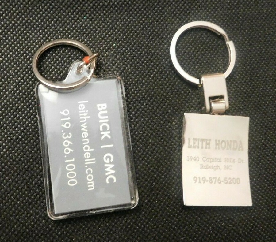TWO LEITH KEY CHAINS! e703XXX