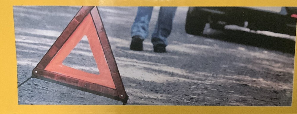 AA Emergency Warning Car Triangle Reflective Road Breakdown Safety Hazard