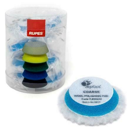 2.5" Rupes Coarse Blue Wool Pad | 4 Pack | For 2" Backing Plate 70mm