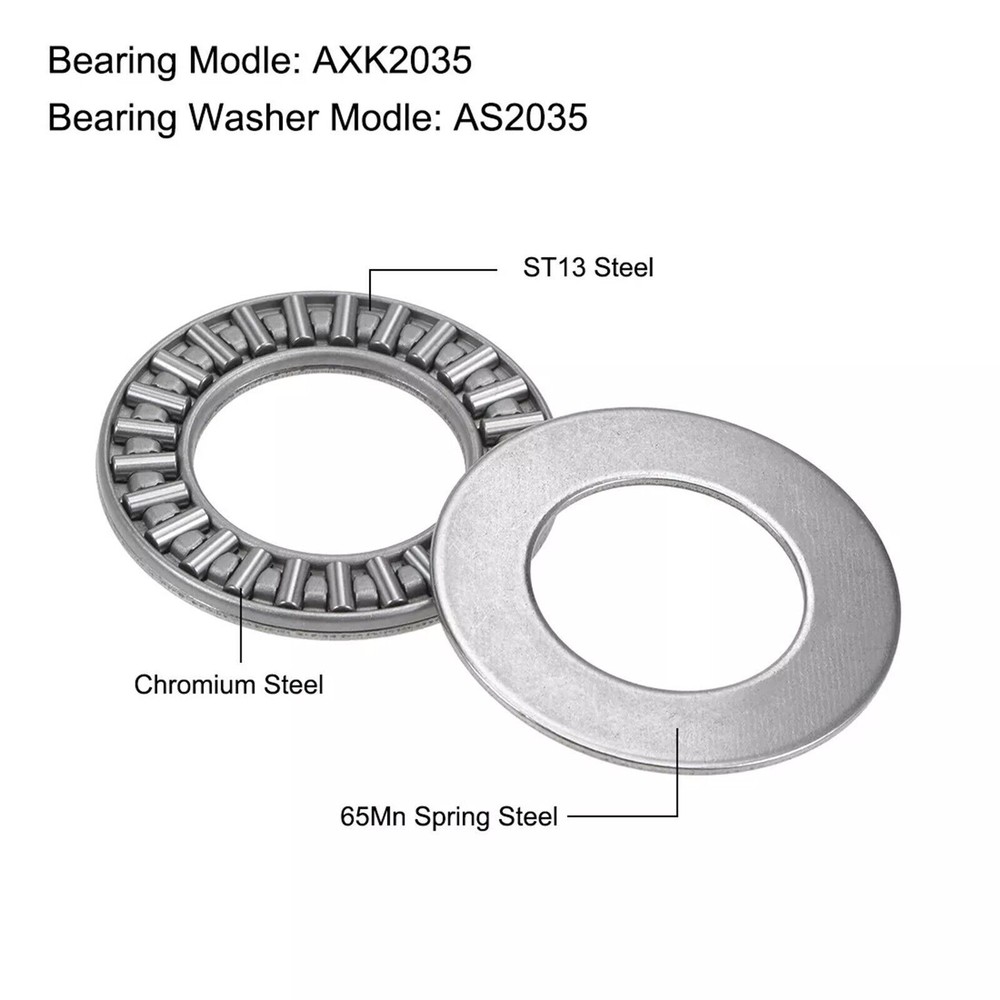 AXK2035 Thrust Needle Roller Bearings with Washers 20x35x2mm