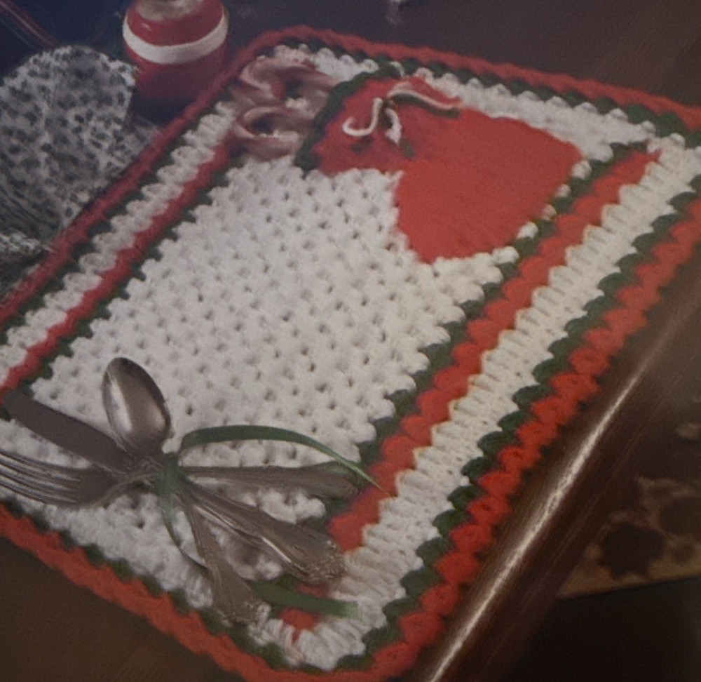 ~Crochet-Afghan And Placemats -Pattern Only~
