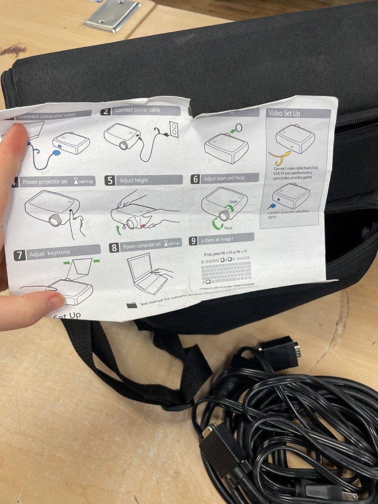 Infocus Model X1 Projector, No Remote, UNTESTED - AS IS