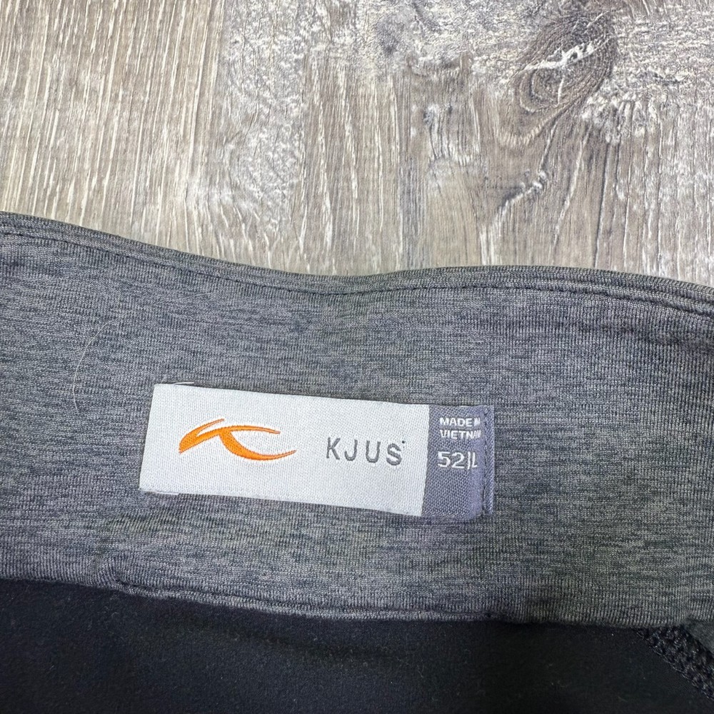 KJUS Mens Black Curve Half-Zip Midlayer Golf Top Pullover Lightweight Size Large