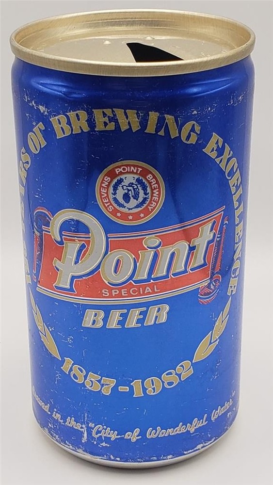 Vintage Point Special Beer Can Aluminum Pull Tab Top Opened Stevens Brewery