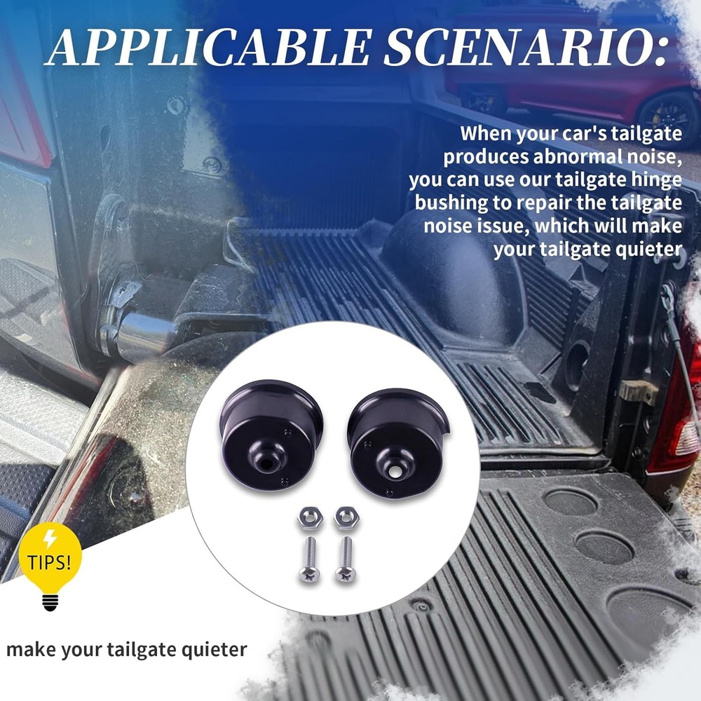 2Pcs Tailgate Hinge Bushing Tail Gate Set For Toyota Tundra 2000-2006 Tailgate