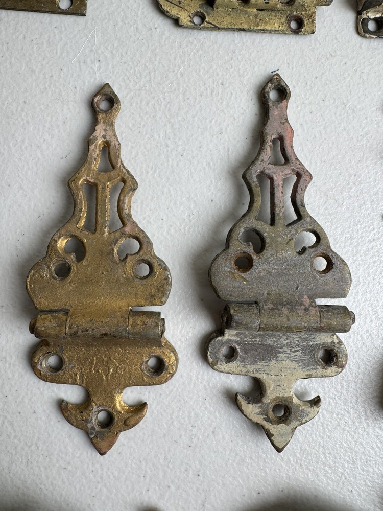 Collection of Antique Ice Box Hardware for Restorers Latches & Hinges,Draw Pulls