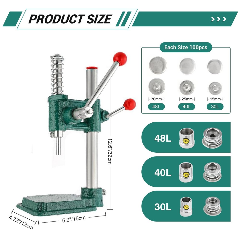 Fabric Button Maker Machine,Button Maker Handmade Fabric Covered Button DIY T...