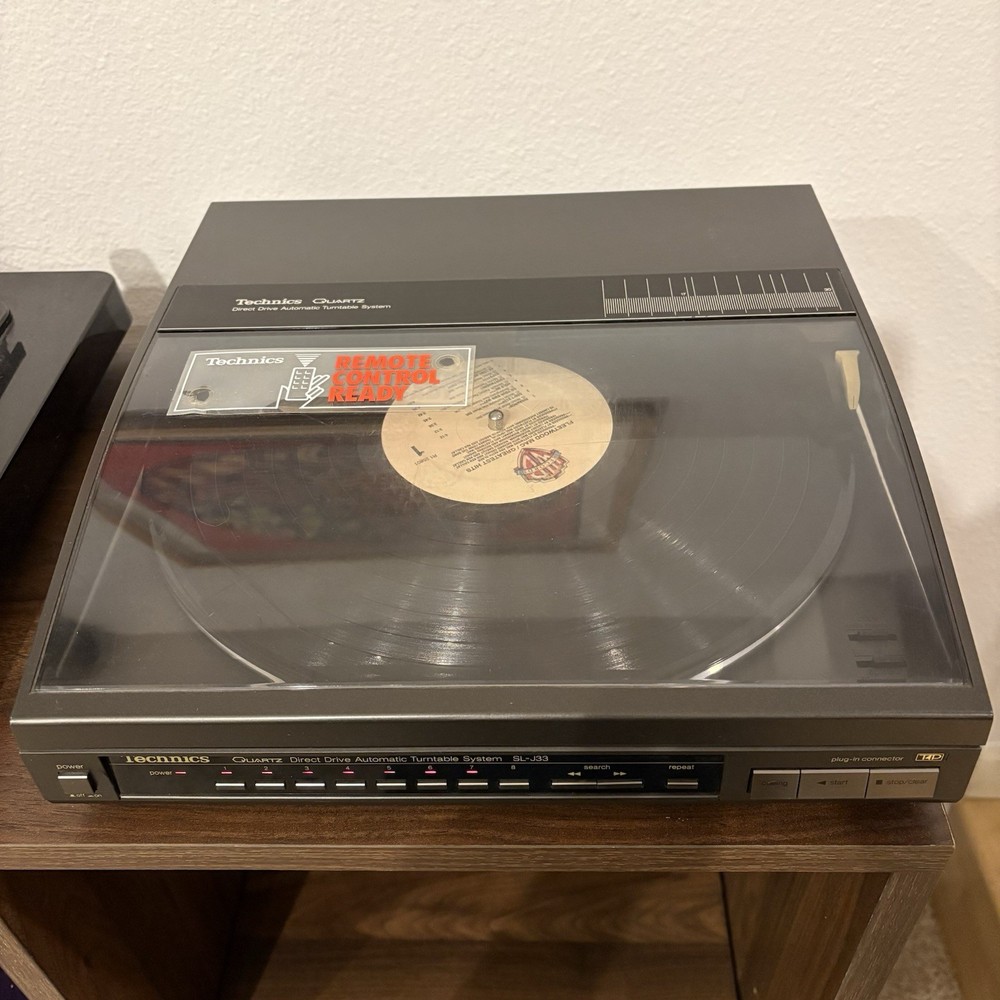 Technics SL-J33 Quartz Direct Drive Automatic Turntable Tested Working