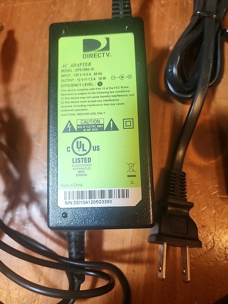 2 Direct TV Streaming Box Power Source AC Adapter Model EPS10R1-16