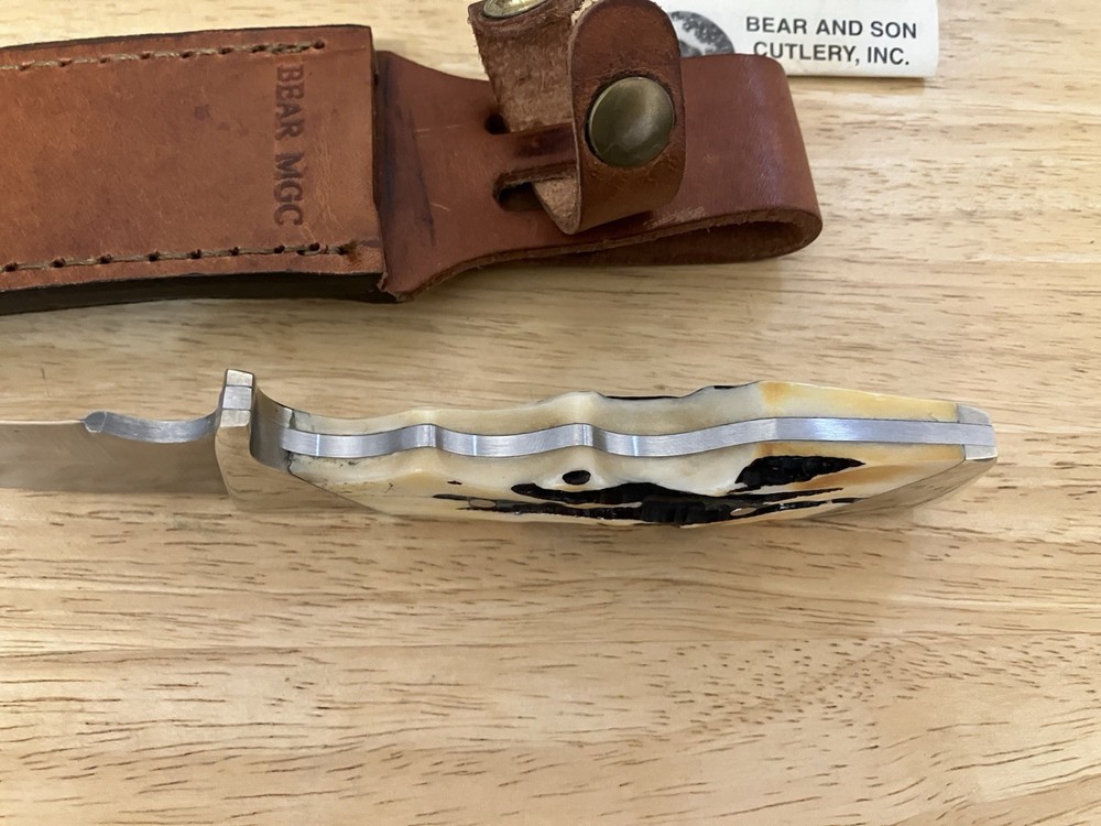 Bear & Son MGC Fixed Blade 9 1/4" India Stag 577