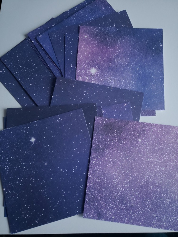 5x5 Galaxy / Cosmic Craft Paper -30 Sheets