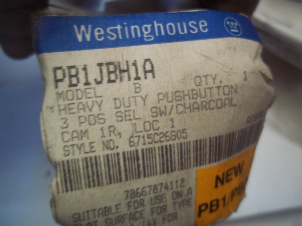 WESTINGHOUSE    SWITCH  PB1JBH1A