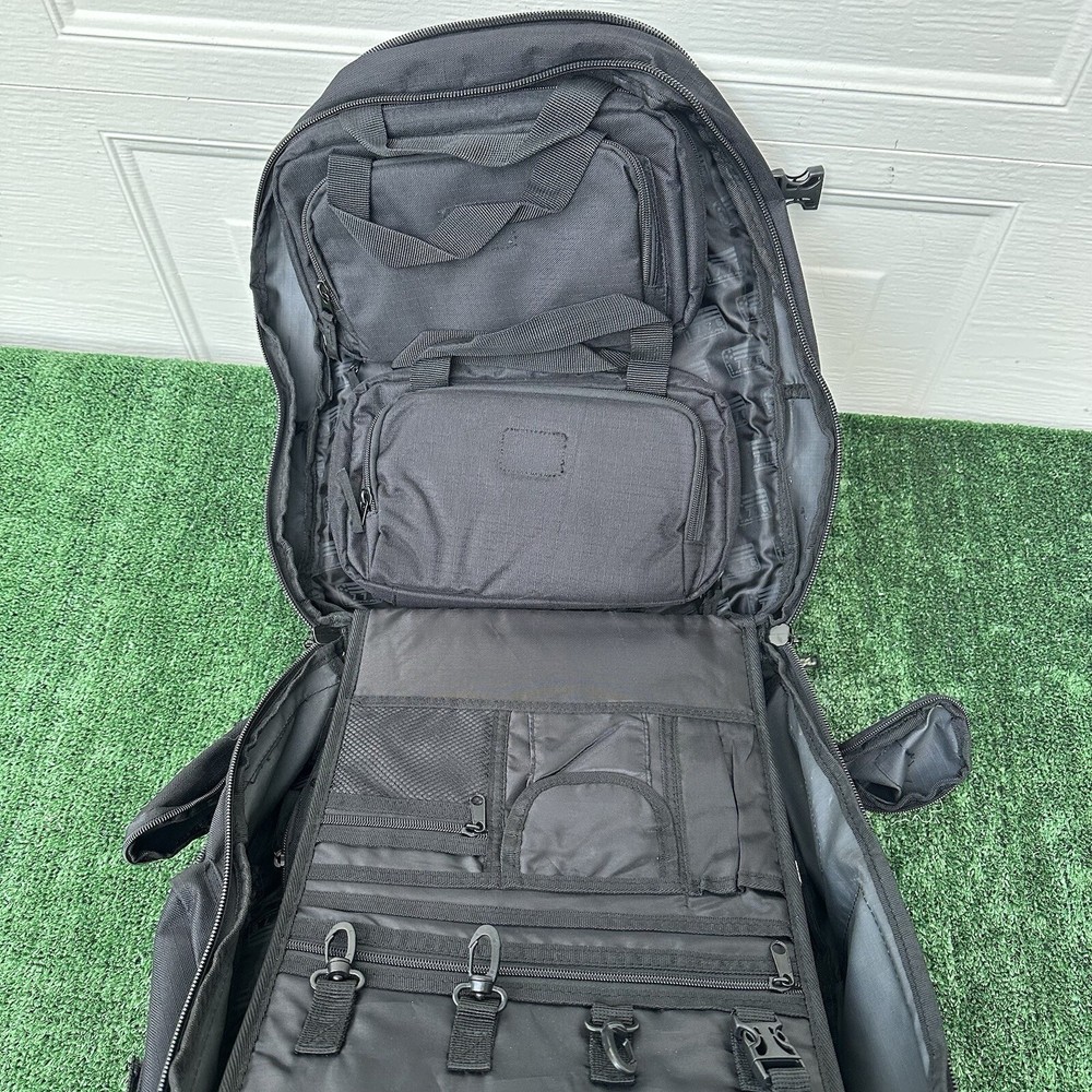 1776 SECOND AMENDMENT RANGEPACK Heavy Duty Black Tactical Backpack Outdoor Bag