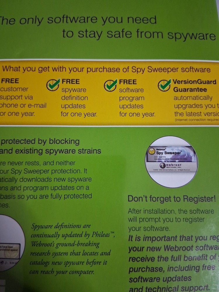 Webroot Software Spy Sweeper Tech Bench