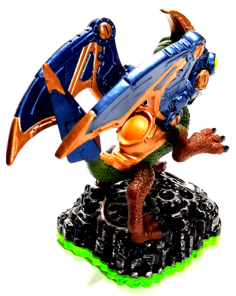 Skylanders video game figure DROBOT green base pre-owned