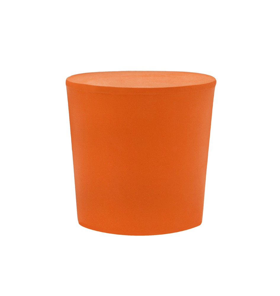 10PK Rubber Stoppers, Solid - 25mm Bottom, 28mm Top, 28mm Length - Eisco Labs