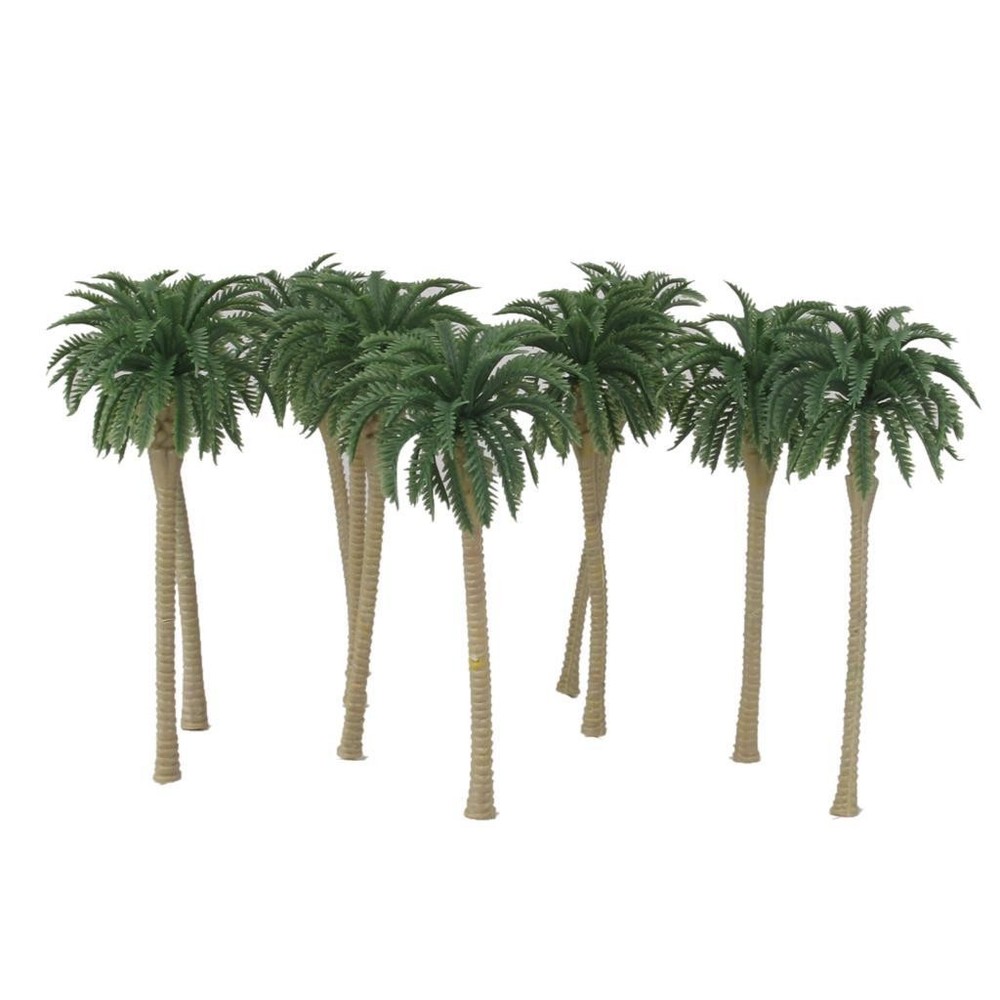 10 Model Trees Artificial Coconut Rainforest Scenery 1:100