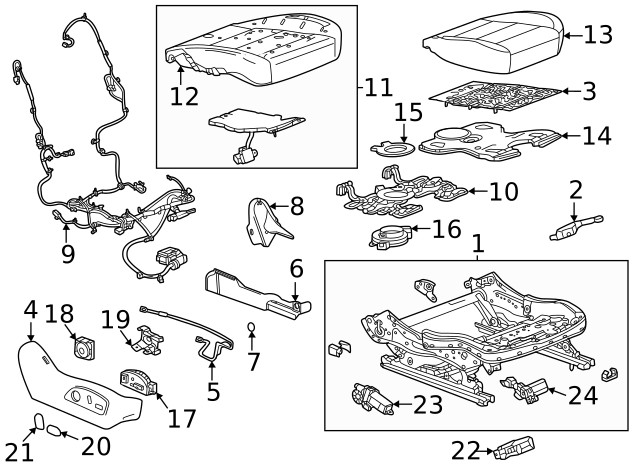 Genuine GM Cushion Frame Bracket 13539601