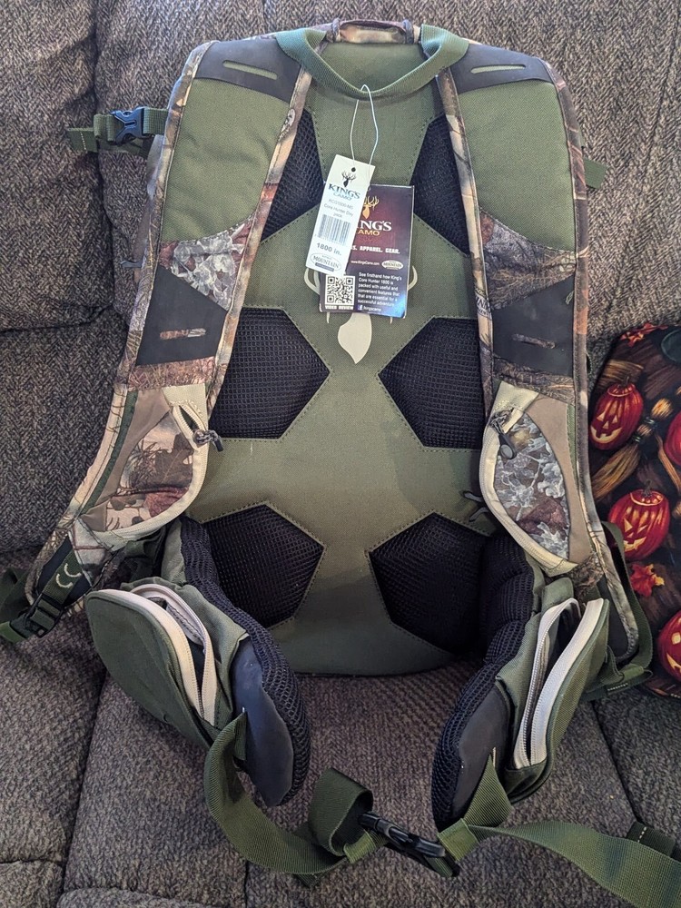 Kings Camo Mountain Shadow 1800 Core Hunter Day Pack Backpack