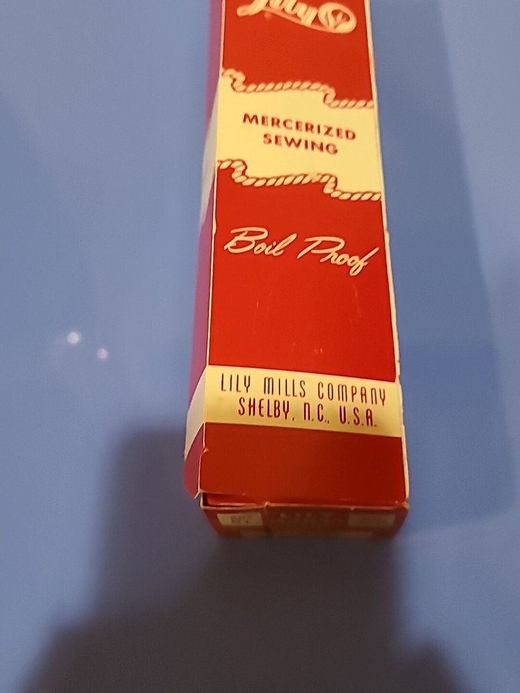 3 boxes of new spools Lily Vintage Thread in original boxes ~ blue, rust, pink
