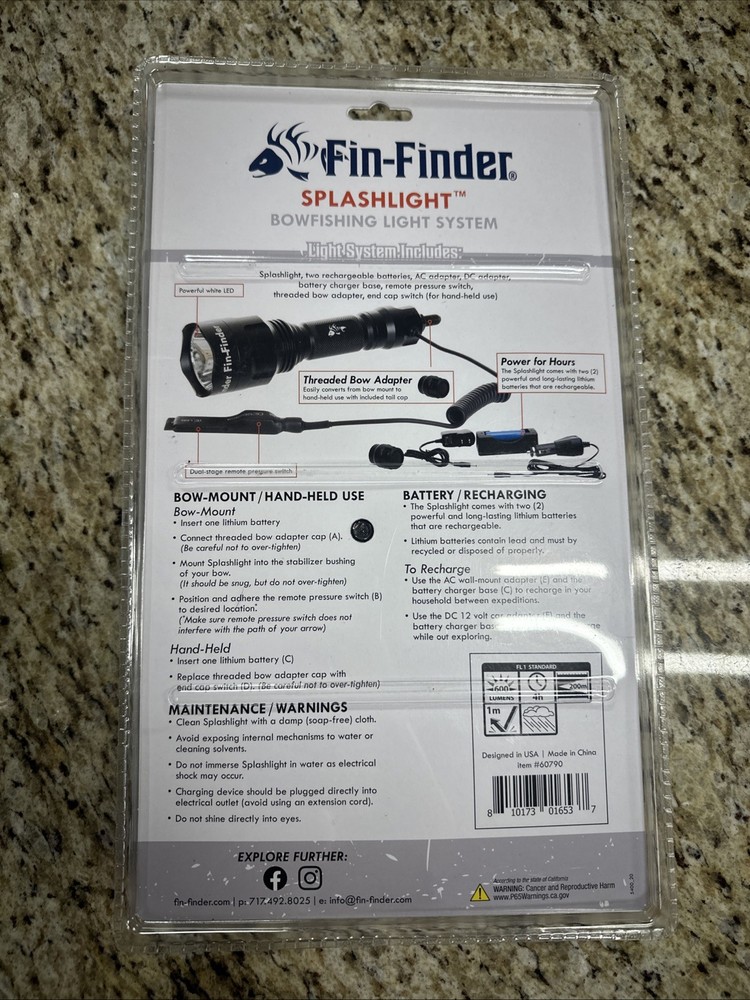 Fin Finder Splashlight Bowfishing Light System
