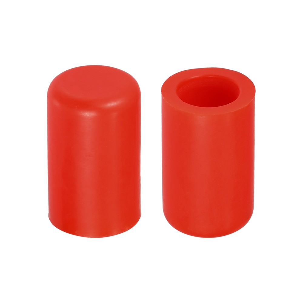 5 Pieces 12mm Silicone Car Suction Pipe Cap Red