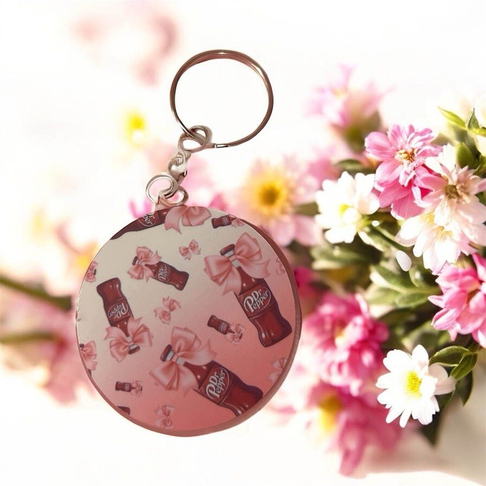 Dr Pepper Handmade Keychain