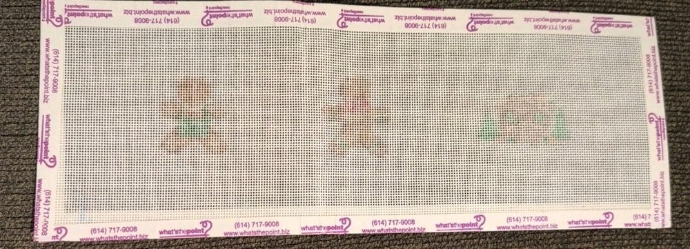 3 Christmas Themed Needlepoint Canvas