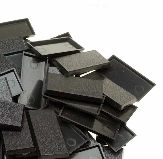 60pcs or 100pcs Wargame Warhammer Bases 40x20mm Rectangular Square Figure Base