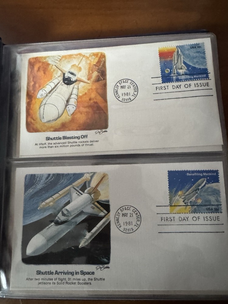 Fleetwood Space Shuttle Commemorative First Day Covers & Exploration Stamps