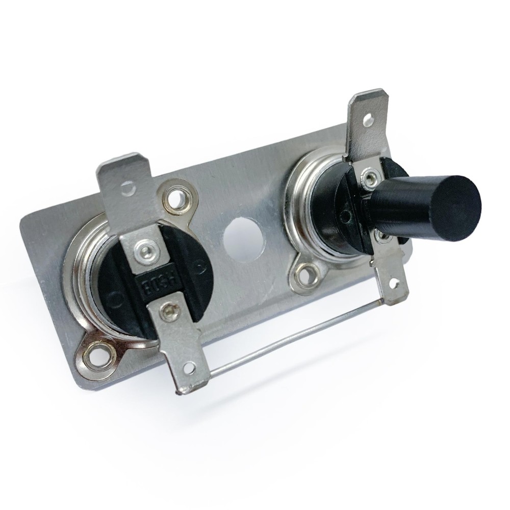 Lrichy 232282 Thermostat and E.C.O Switch Parts 12 V.D.C. T-STAT Silver