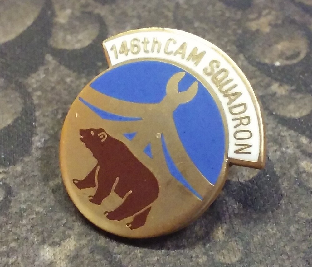 USAF 146th CAM Squadron pin badge