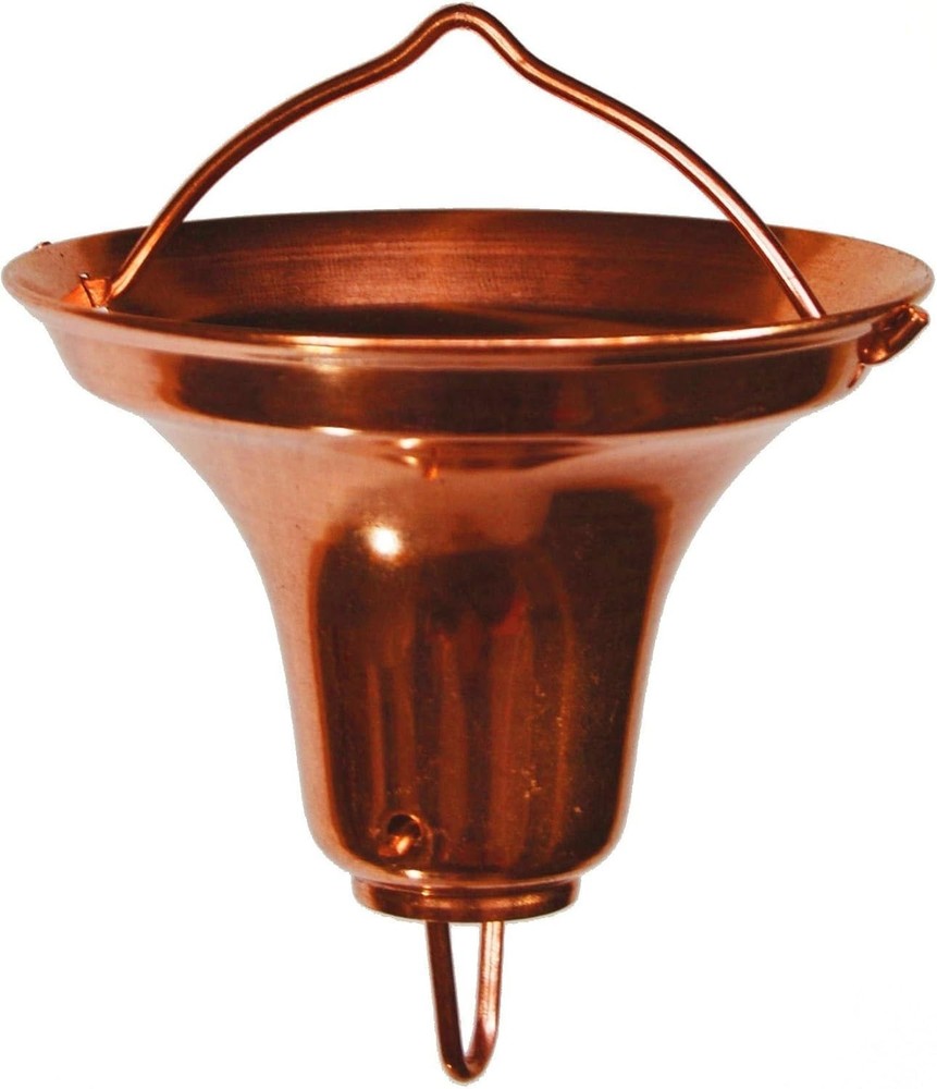 Solid Copper Gutter Adaptor: Effortless Rain Chain Connection, 4.5" Diameter