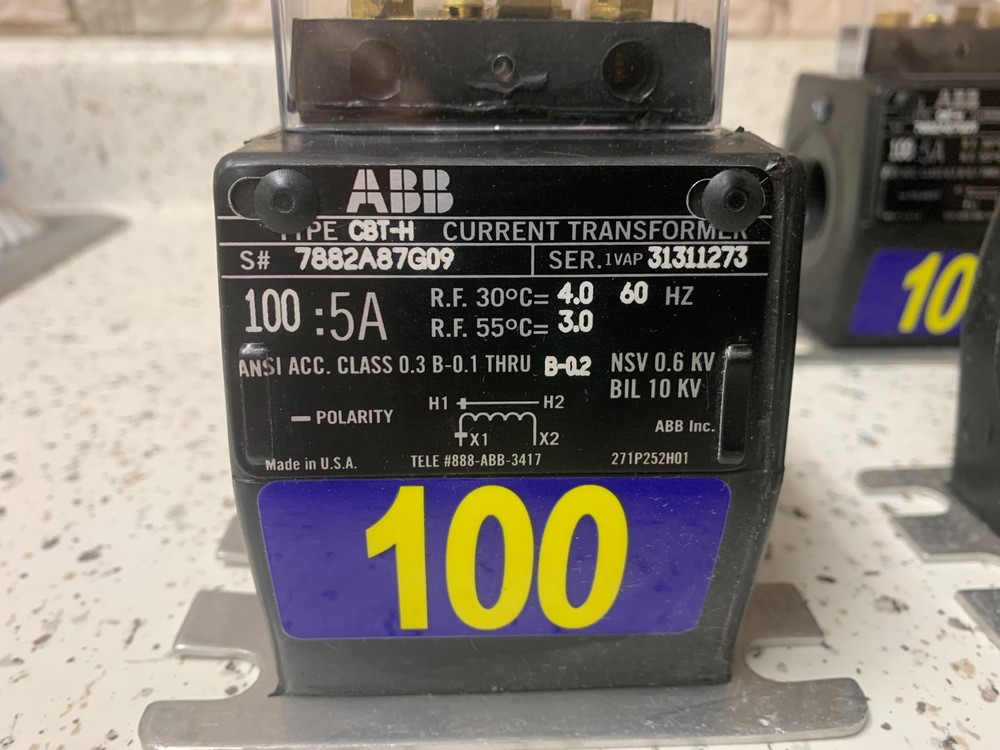 ABB CBT-H Current Transformer ratio 100:5A