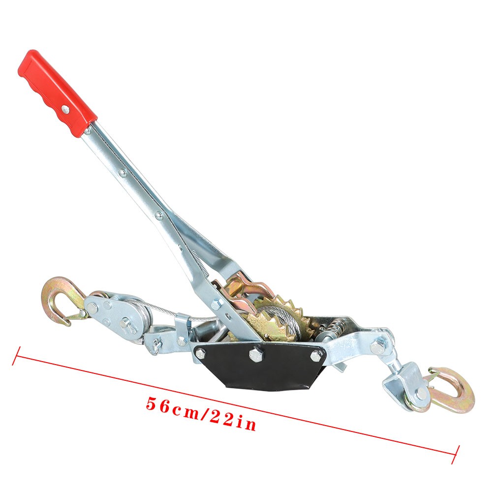 2 Ton Dual Gear Power Puller Ratcheting Gear Pulley System