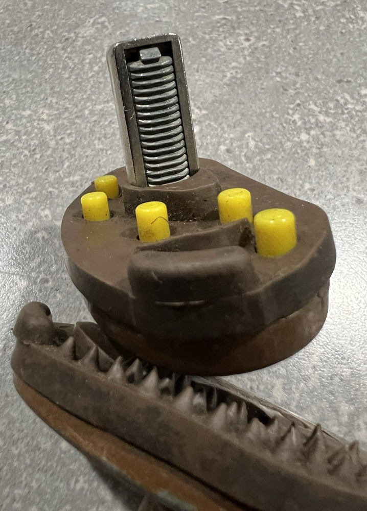 Vintage Master Lock, Two-Piece Trigger Lock with Key