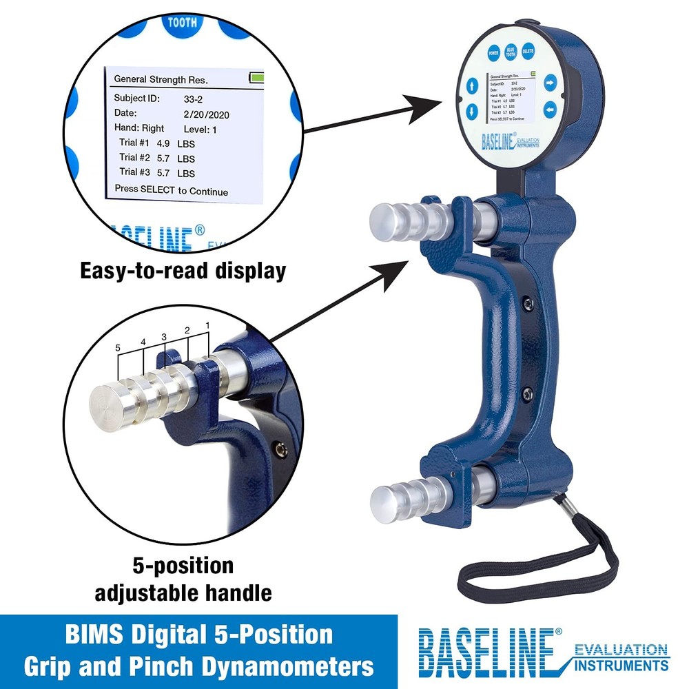 Professional Digital Hand Dynamometer Grip Strength Testing Physical Therapy