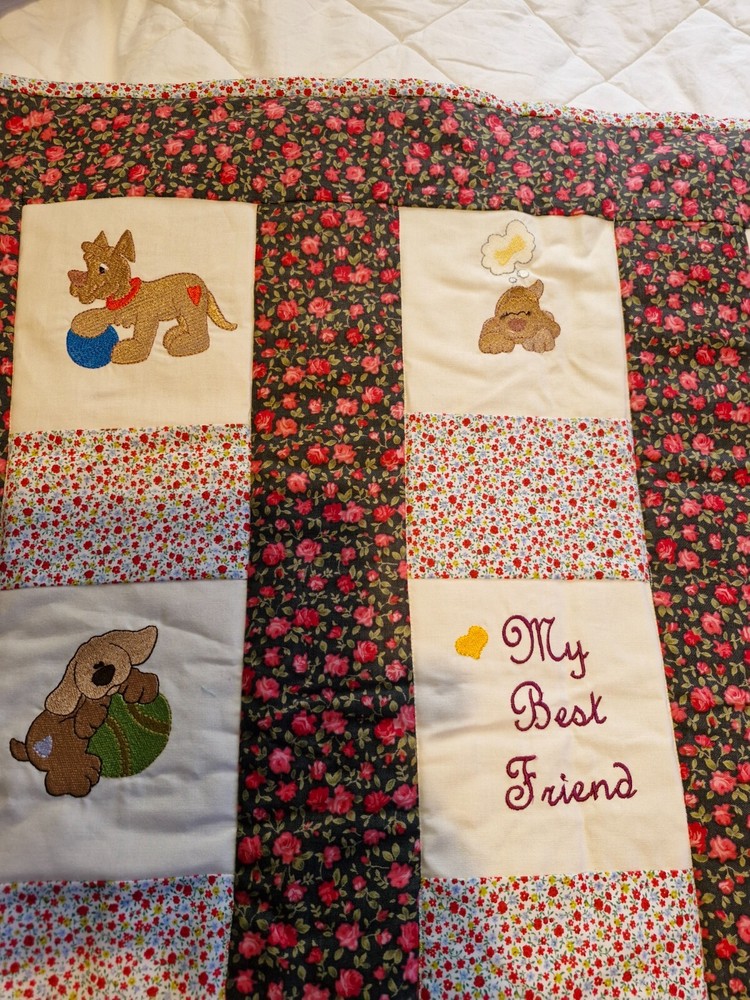 Embroidered blanket with unique design. A real one off purchase.