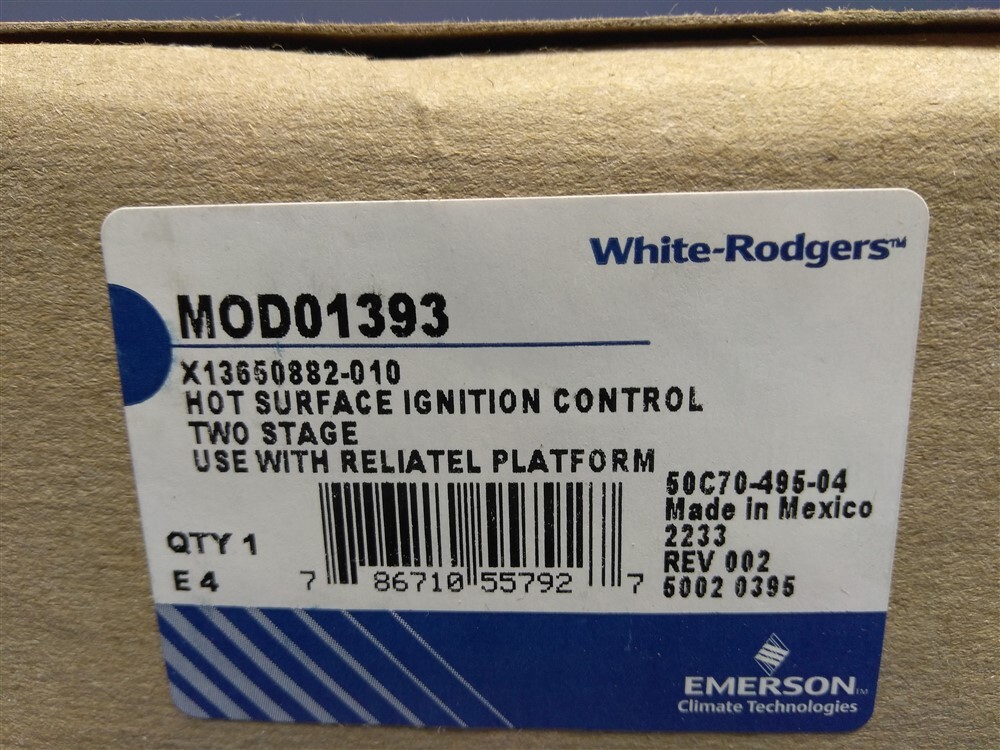 White Rogers MOD01393 Trane Ignition Module Replacement NEW