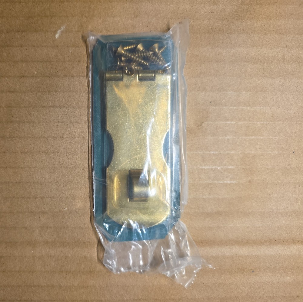 Brass Plated Hasps With Screws 3"x 1 1/4"