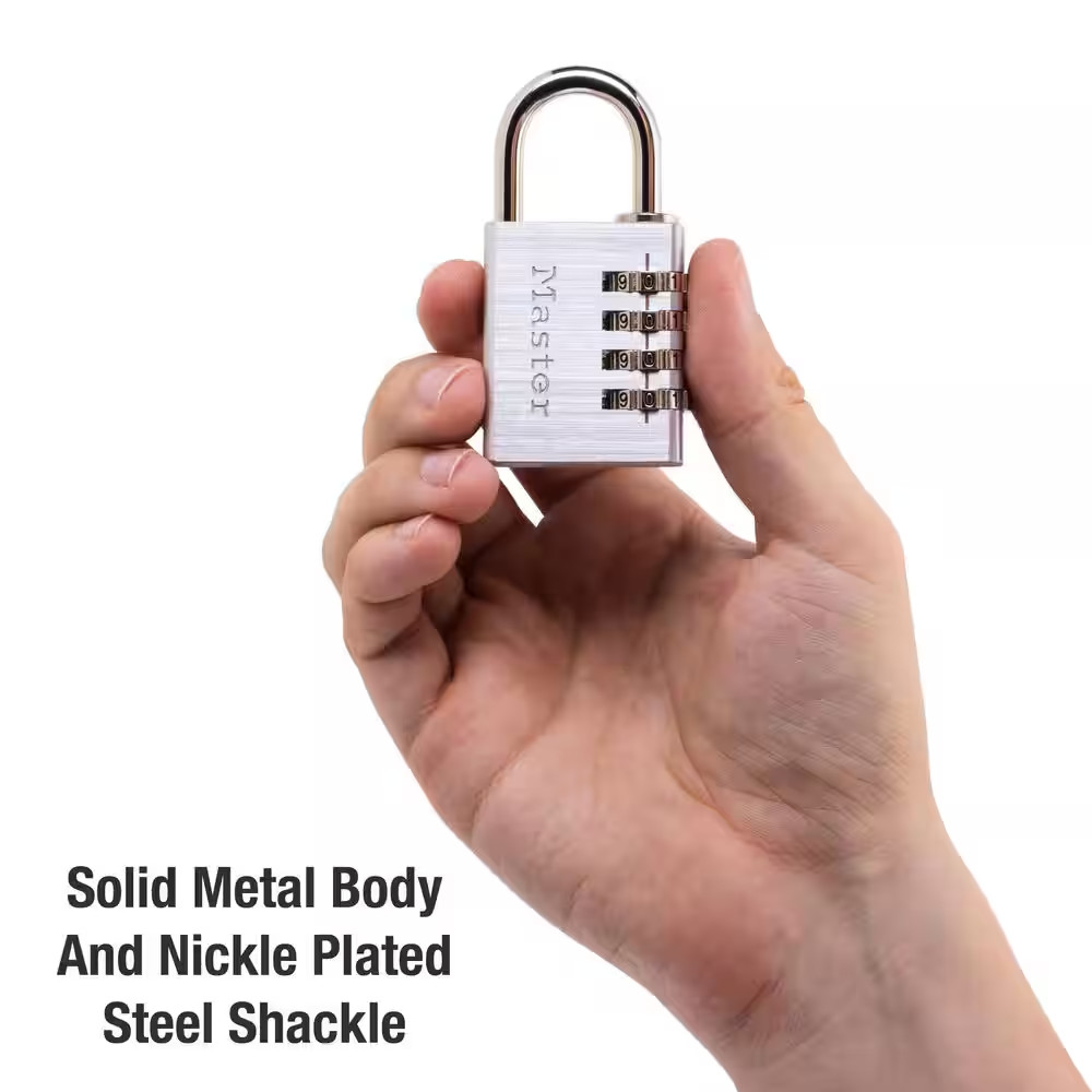 Combination Lock, Resettable 4-Dial