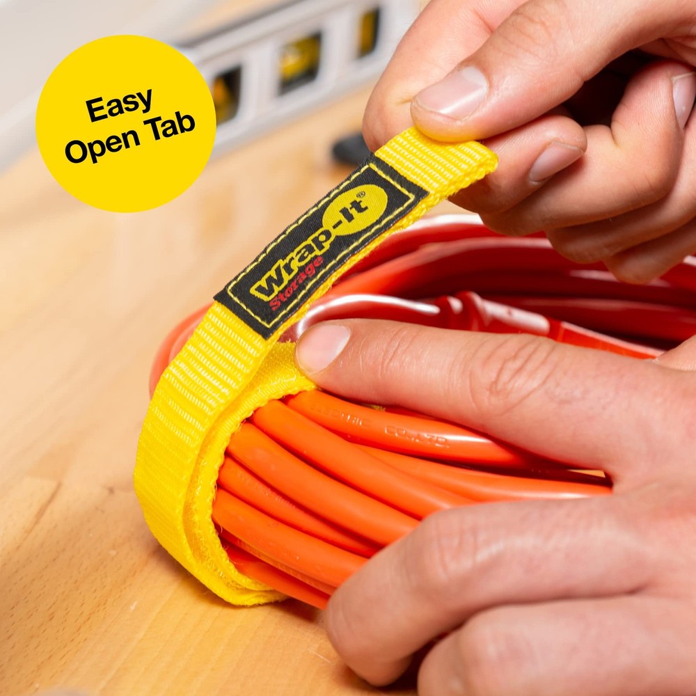 Quick-Straps by Wrap-It Storage - 12" (12 Pack) Yellow Pack),