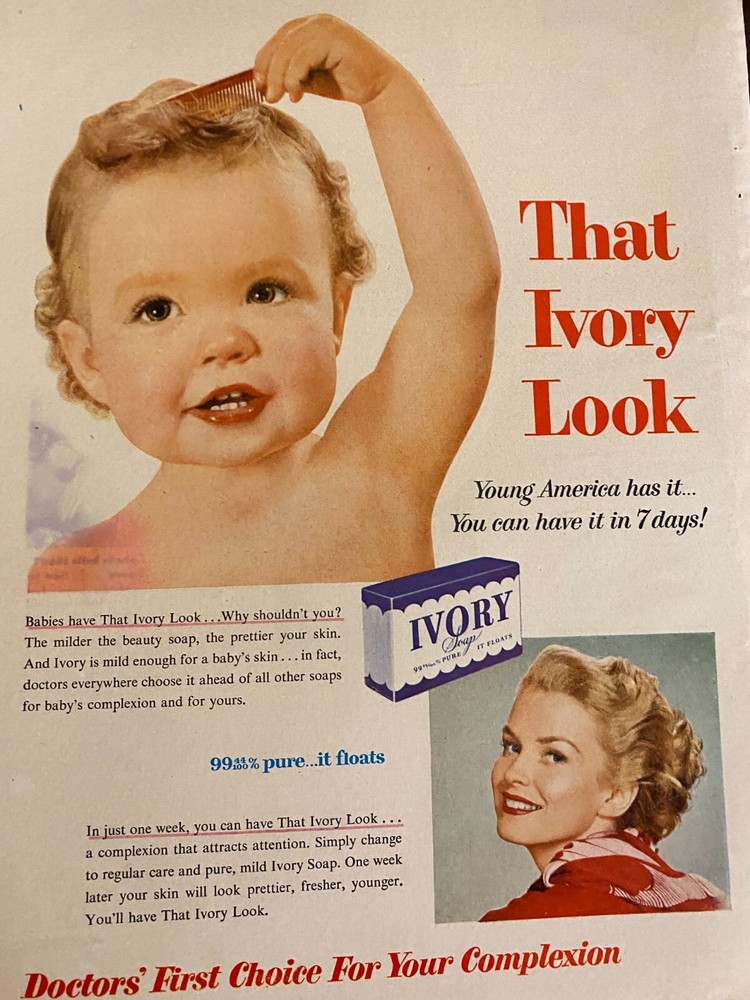 Ivory Soap, Full Page Vintage Print Ad