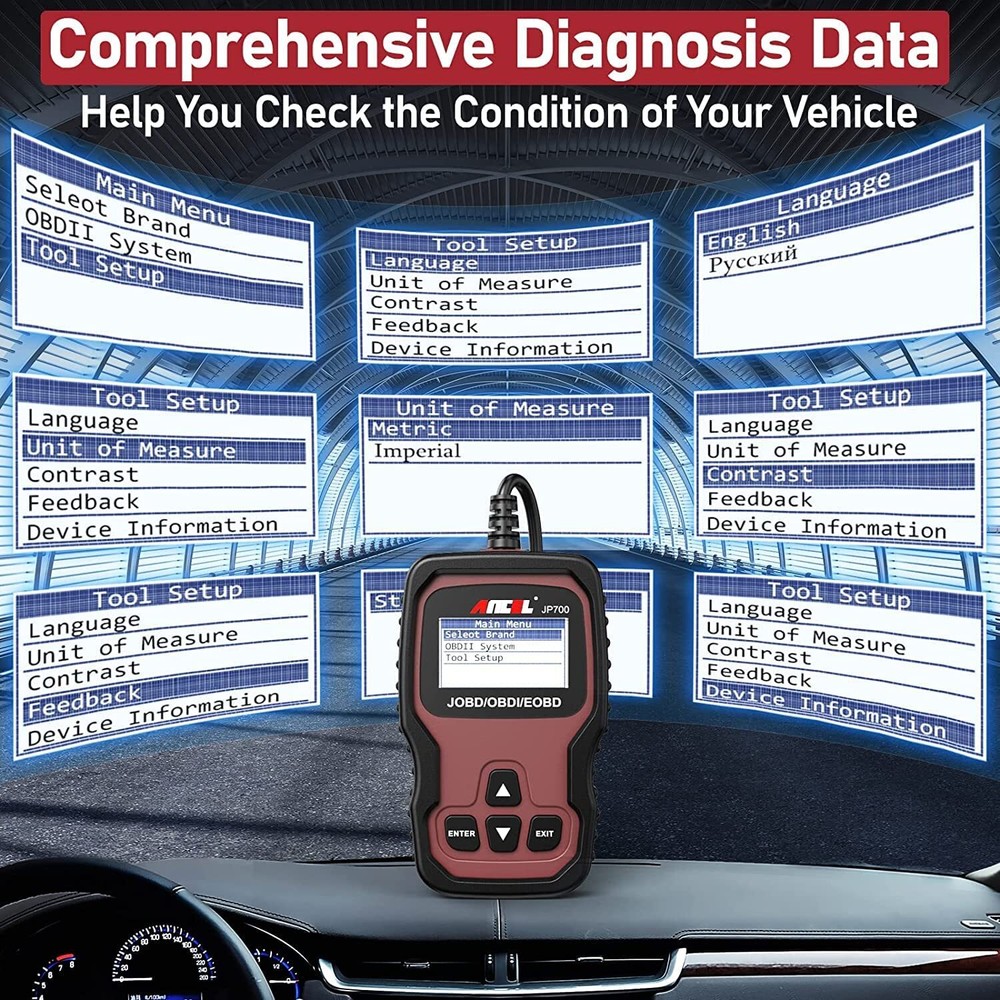 ANCEL JP700 Car JOBD OBD2 Scanner Code Reader Diagnostic Scan Tool Check Engine