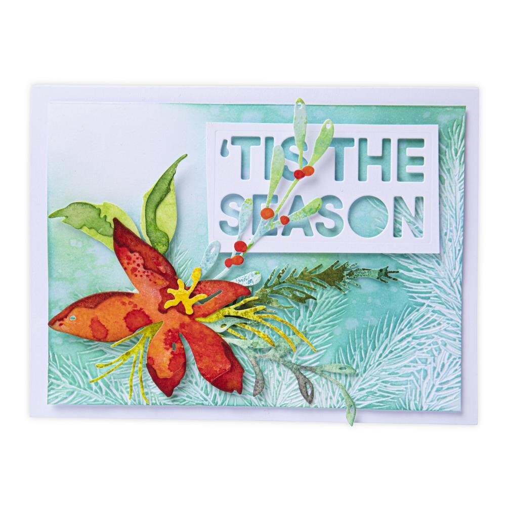 Tim Holtz "HOLIDAY BRUSHSTROKE #3" Sizzix Thinlits Dies Holiday 2022 MSRP $20