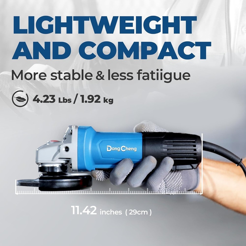 Versatile 800W Electric Angle Grinder - Includes Cutting Discs & Flap Discs