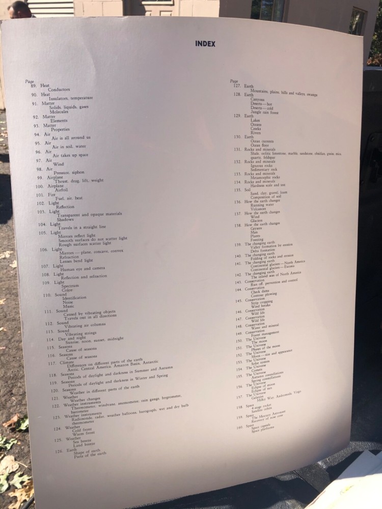 VINTAGE A.J. Nystrom Elementary science chart nature environment 24 x 18.5