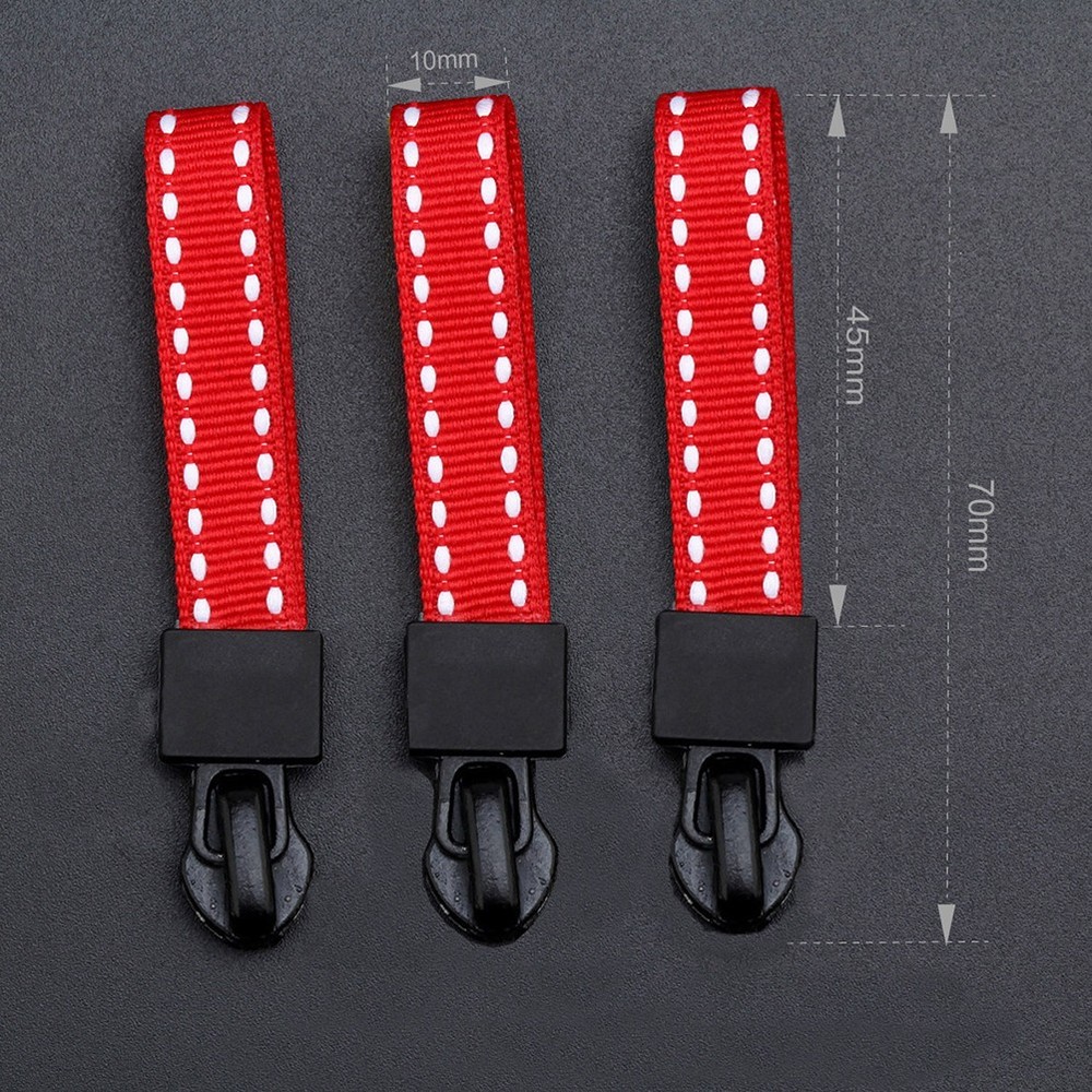 20 Pcs Webbing Zipper Heads Clothes Puller Purse Replacement